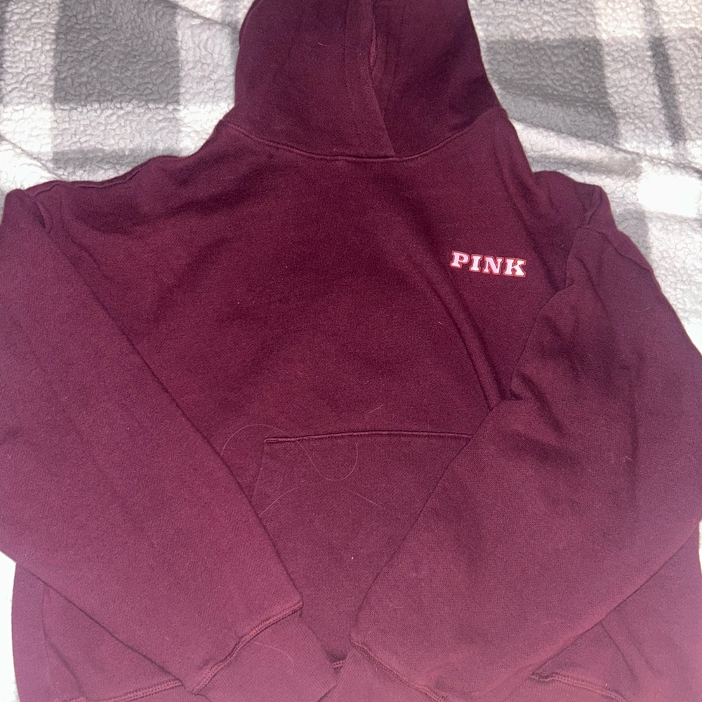 PINK Victoria's Secret Burgundy Hoodie